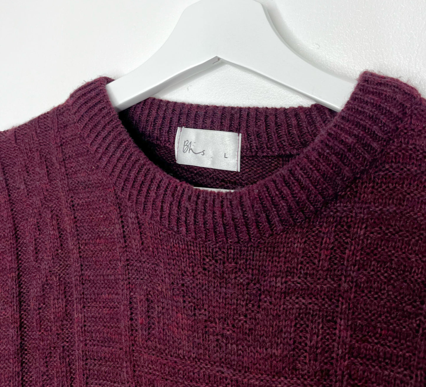 Burgundy Classic Vintage Jumper