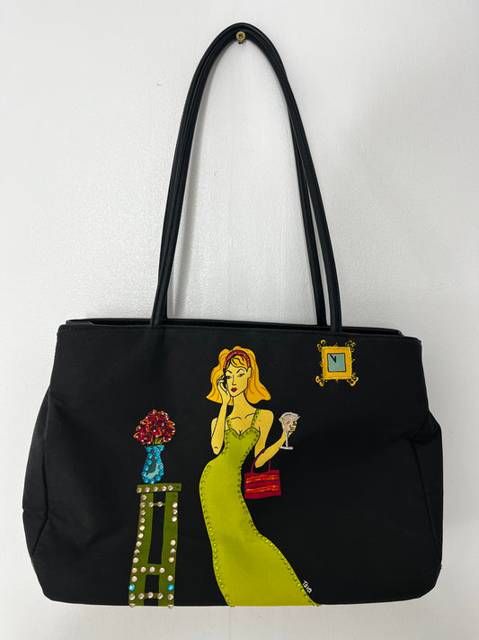 Y2k Black Picture Shoulder Bag