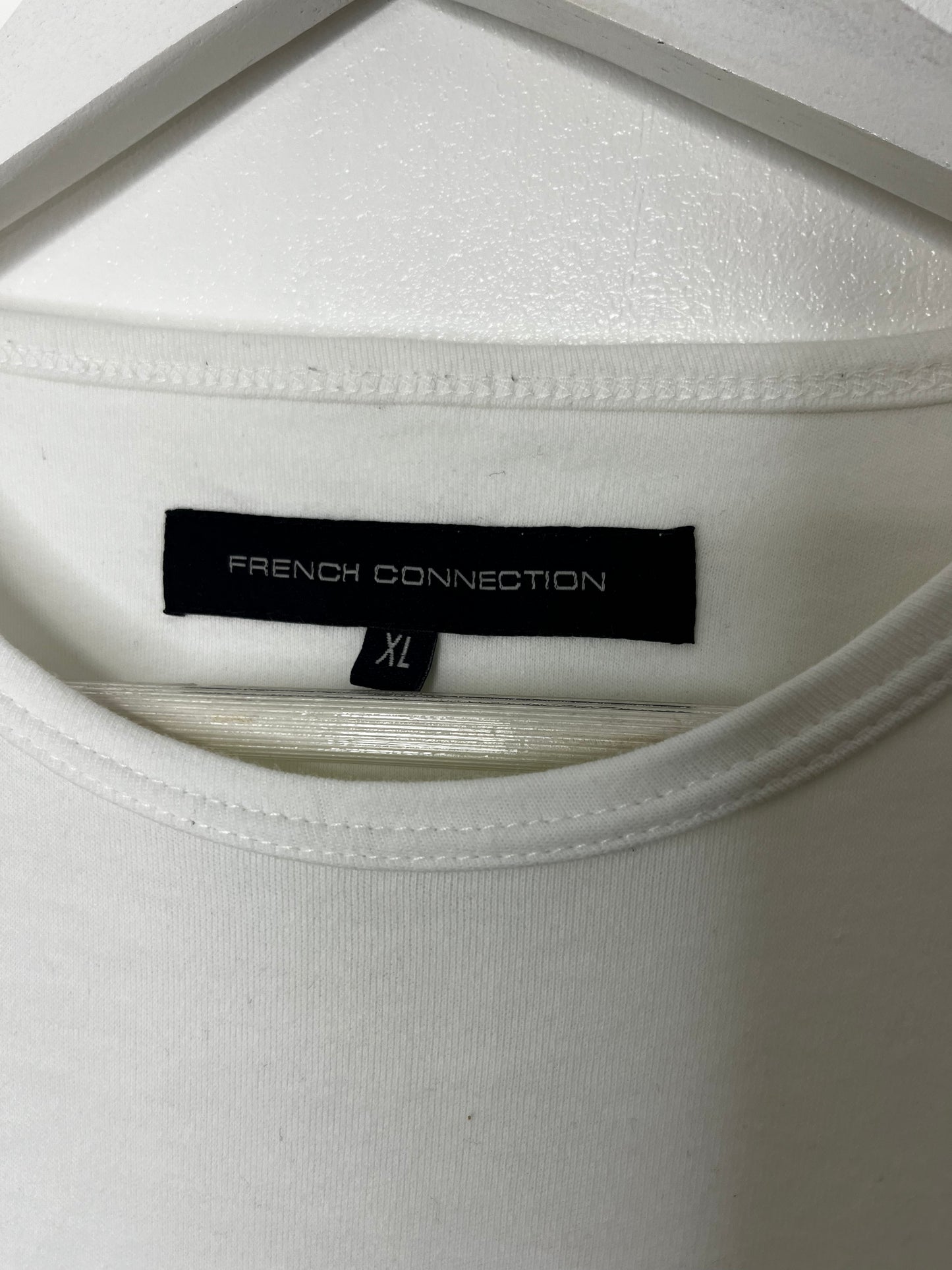 French Connection White Vintage Top