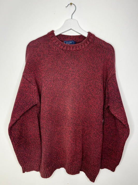 Red Speckled Vintage Jumper