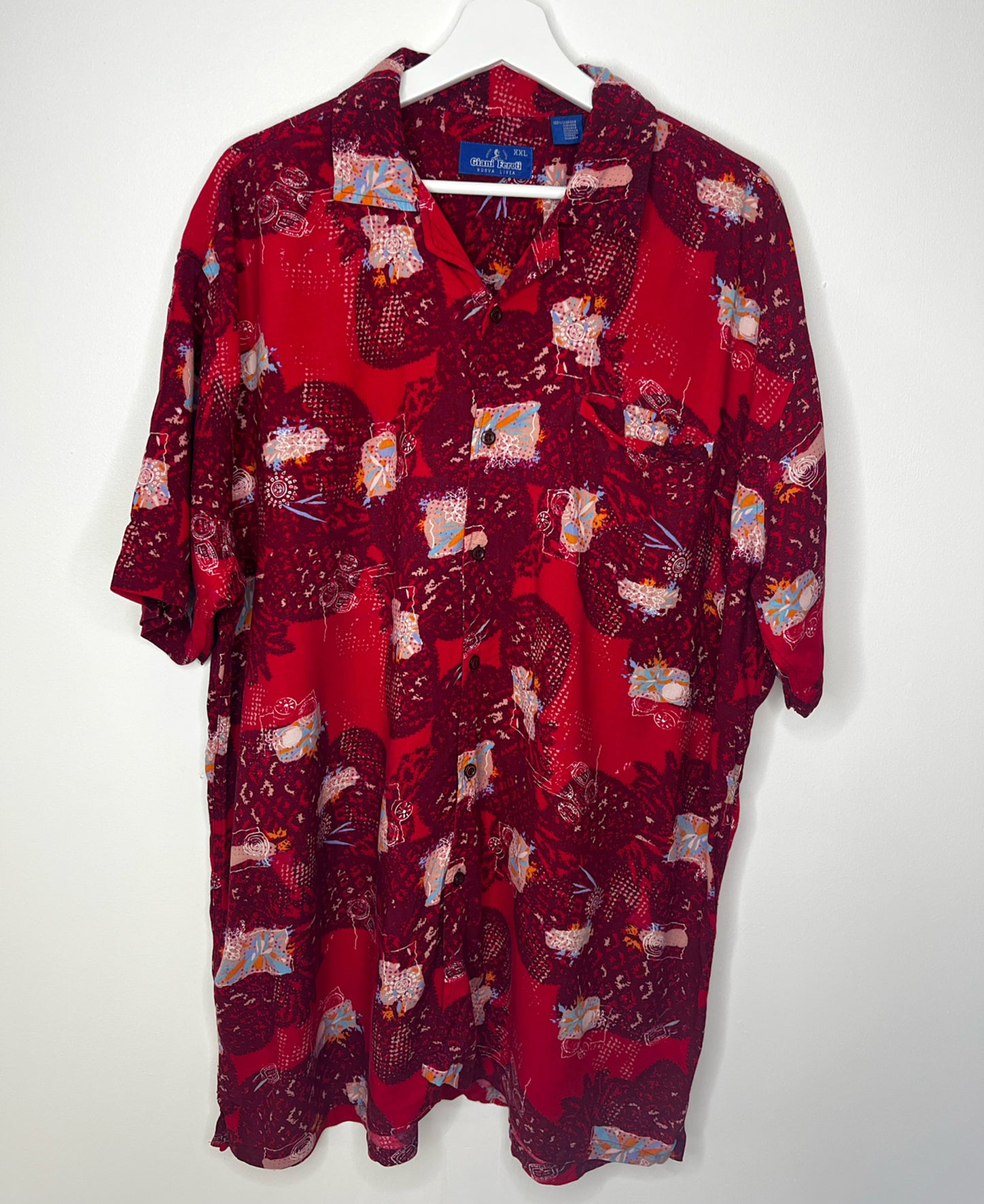 Oversized Red Vintage Shirt