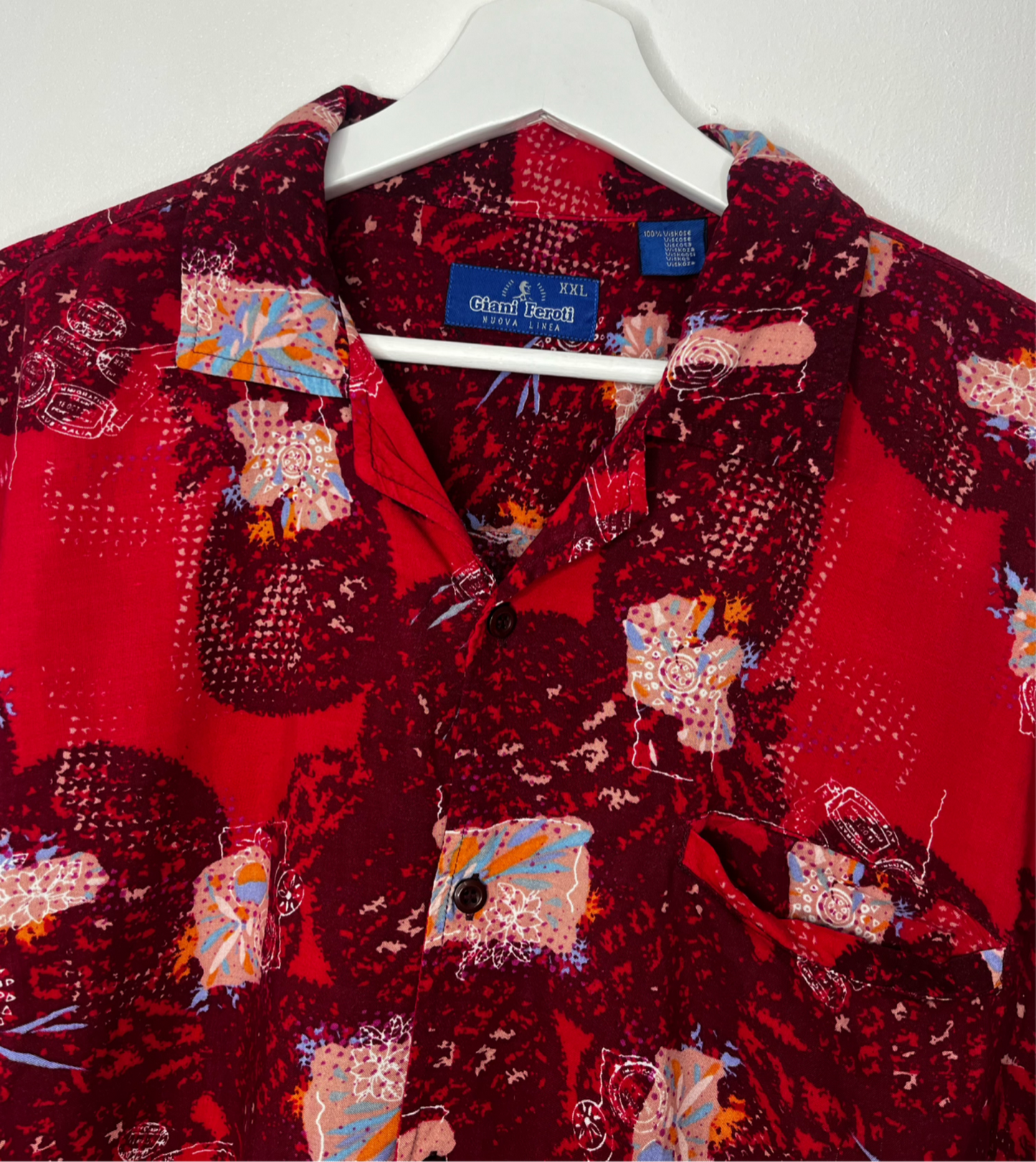 Oversized Red Vintage Shirt