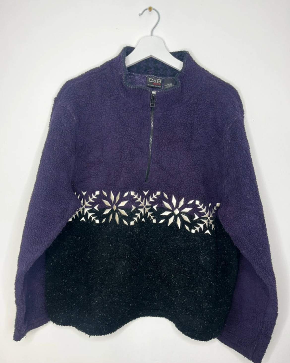 Purple Teddy Fleece Quarter Zip