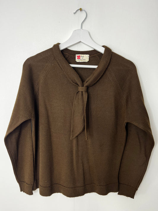 True Vintage Brown Light Jumper