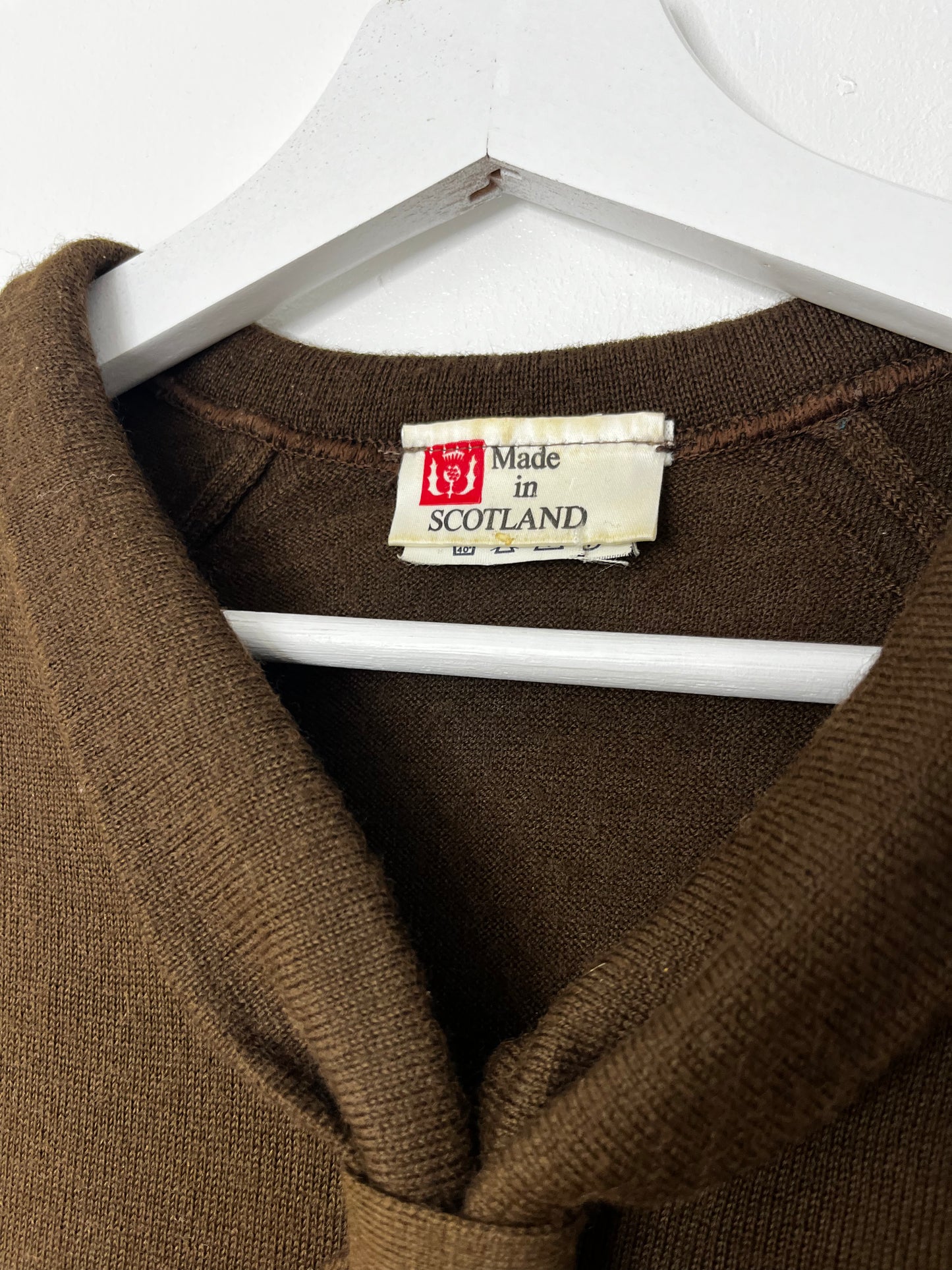 True Vintage Brown Light Jumper