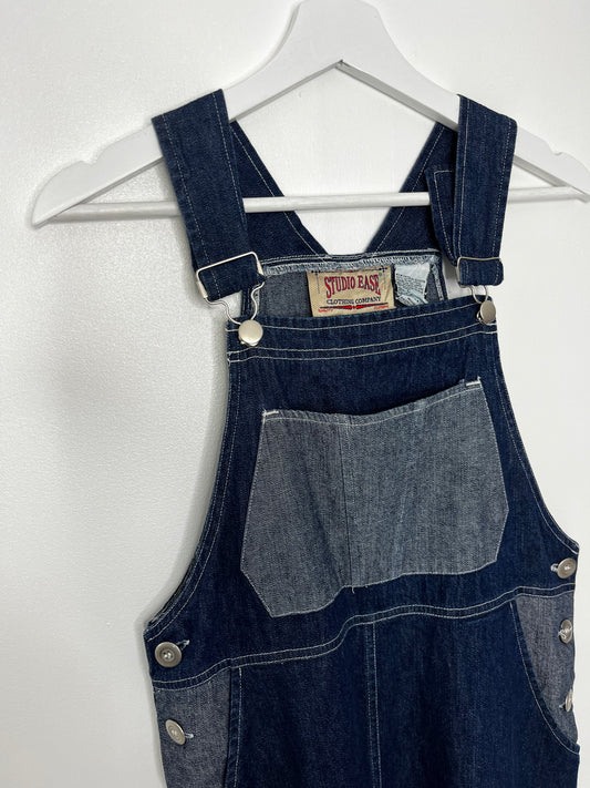 True Vintage Long Denim Dungarees Dress