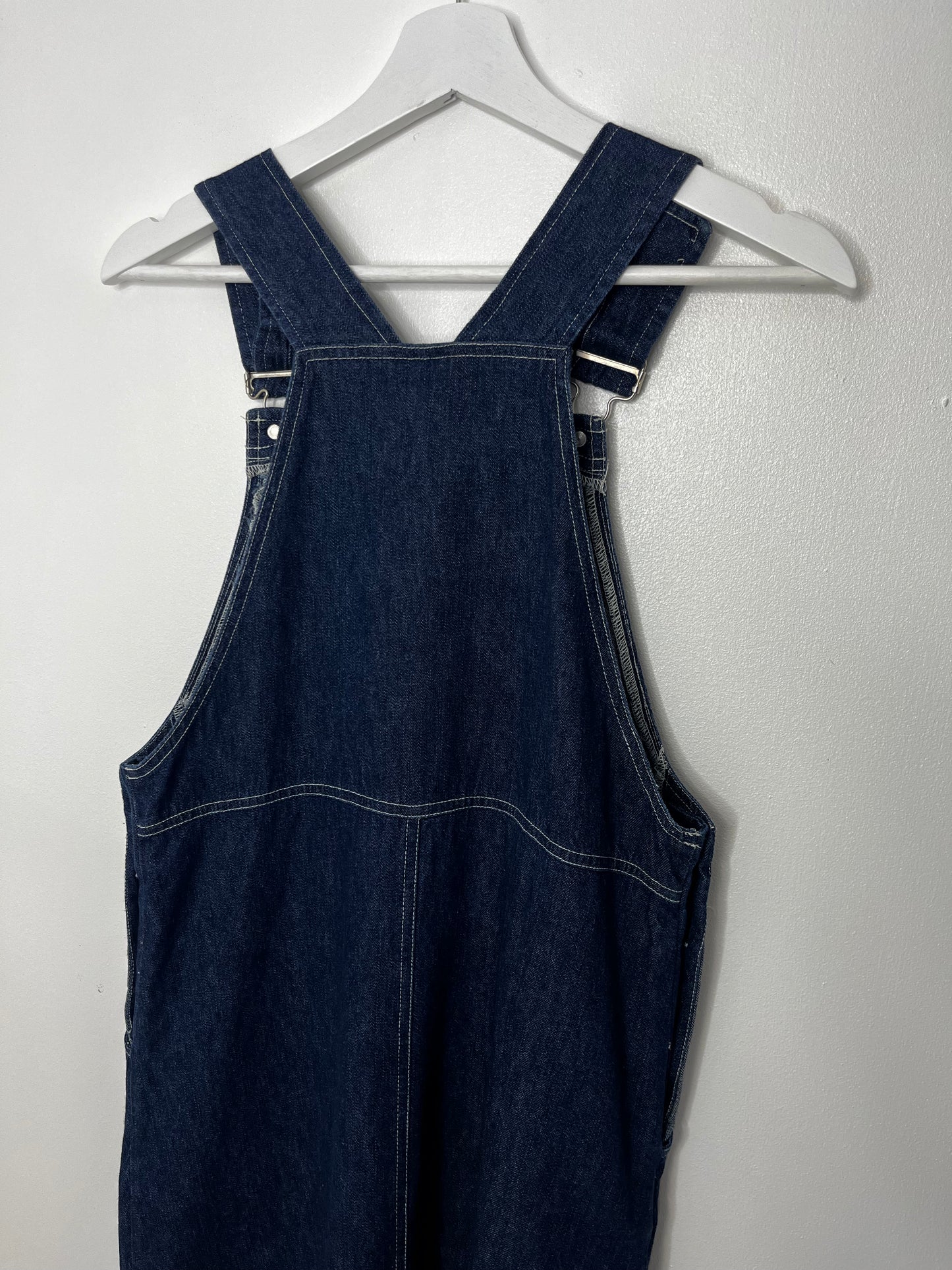 True Vintage Long Denim Dungarees Dress