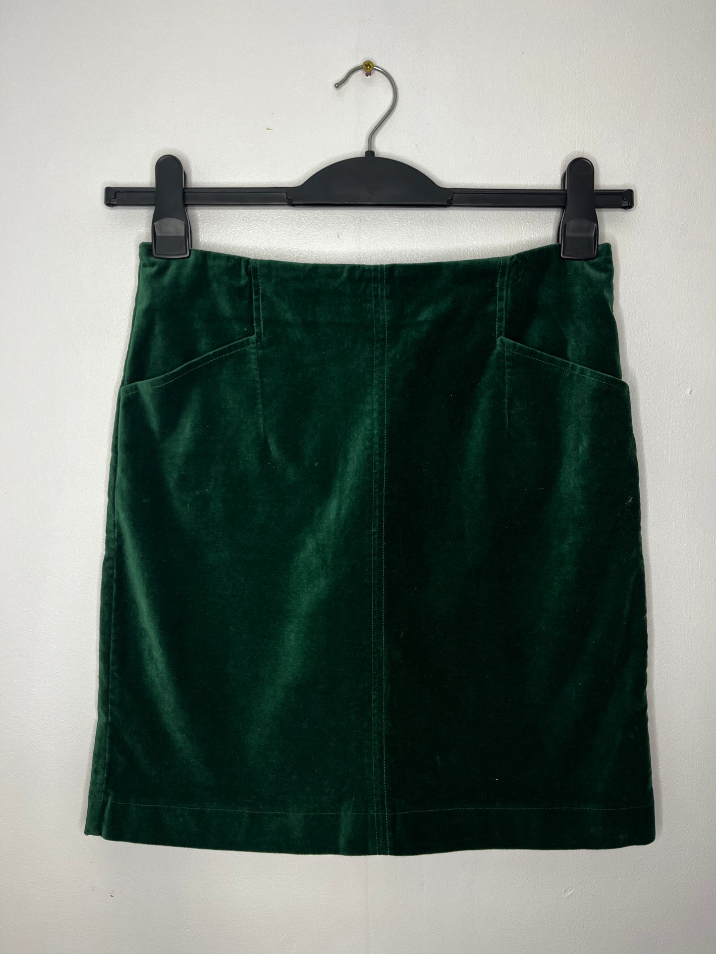 Emerald Green Velvet Skirt