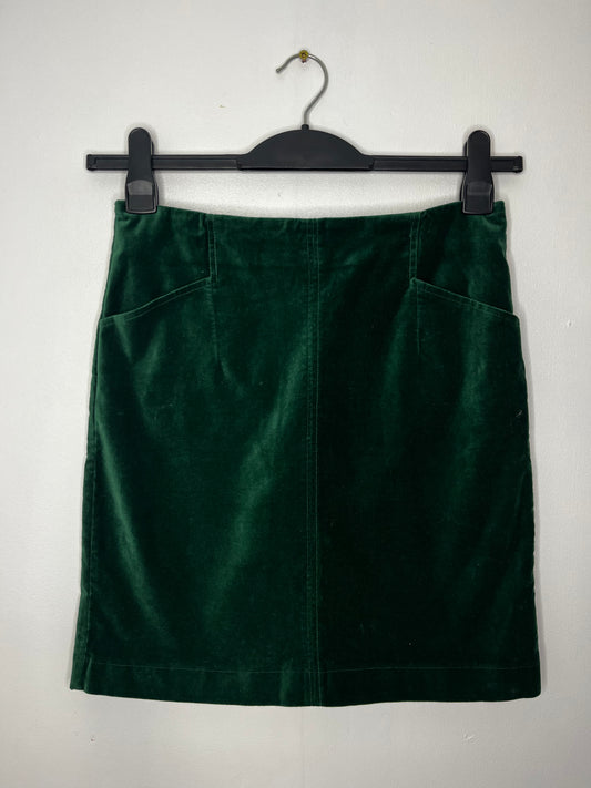 Emerald Green Velvet Skirt