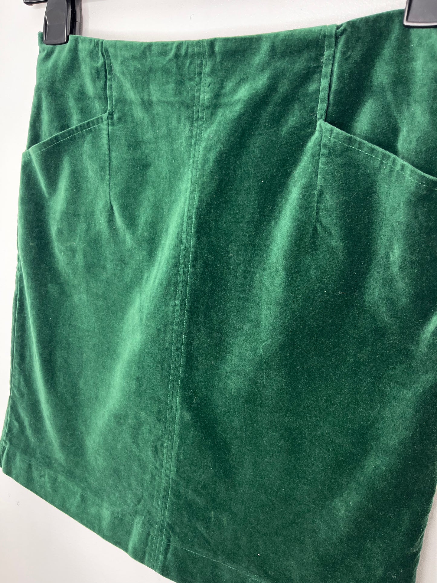 Emerald Green Velvet Skirt