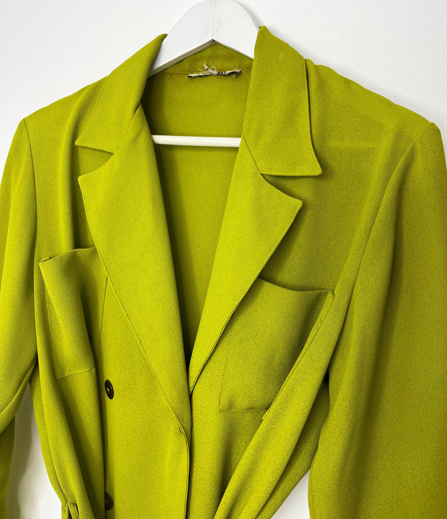 Lime Green Tie Waist Shirt