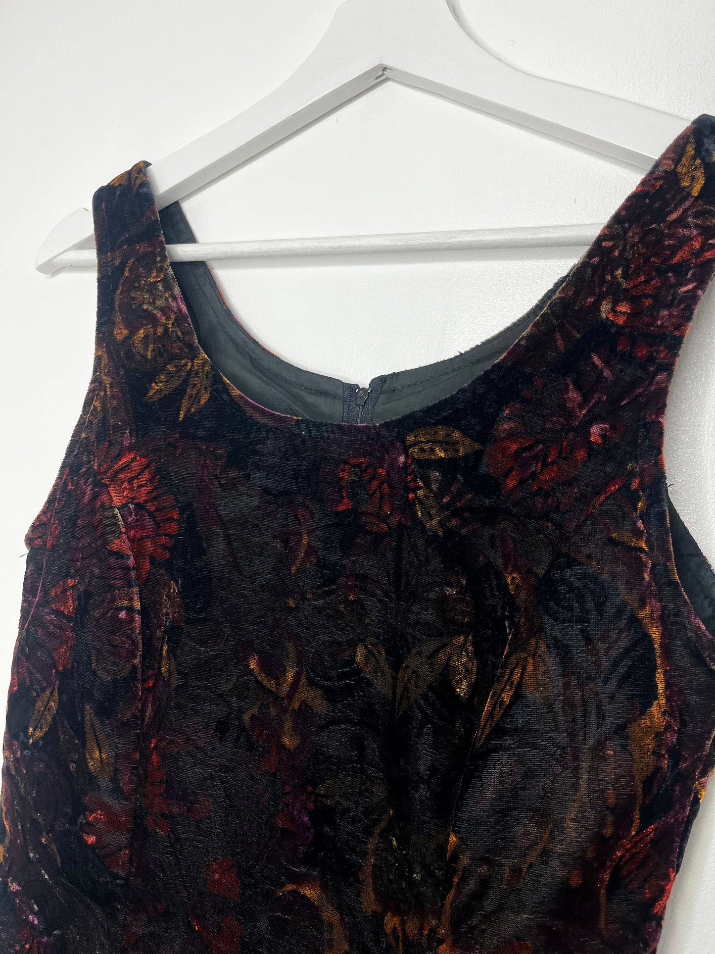 True Vintage Rare Velvet Autumnal Dress