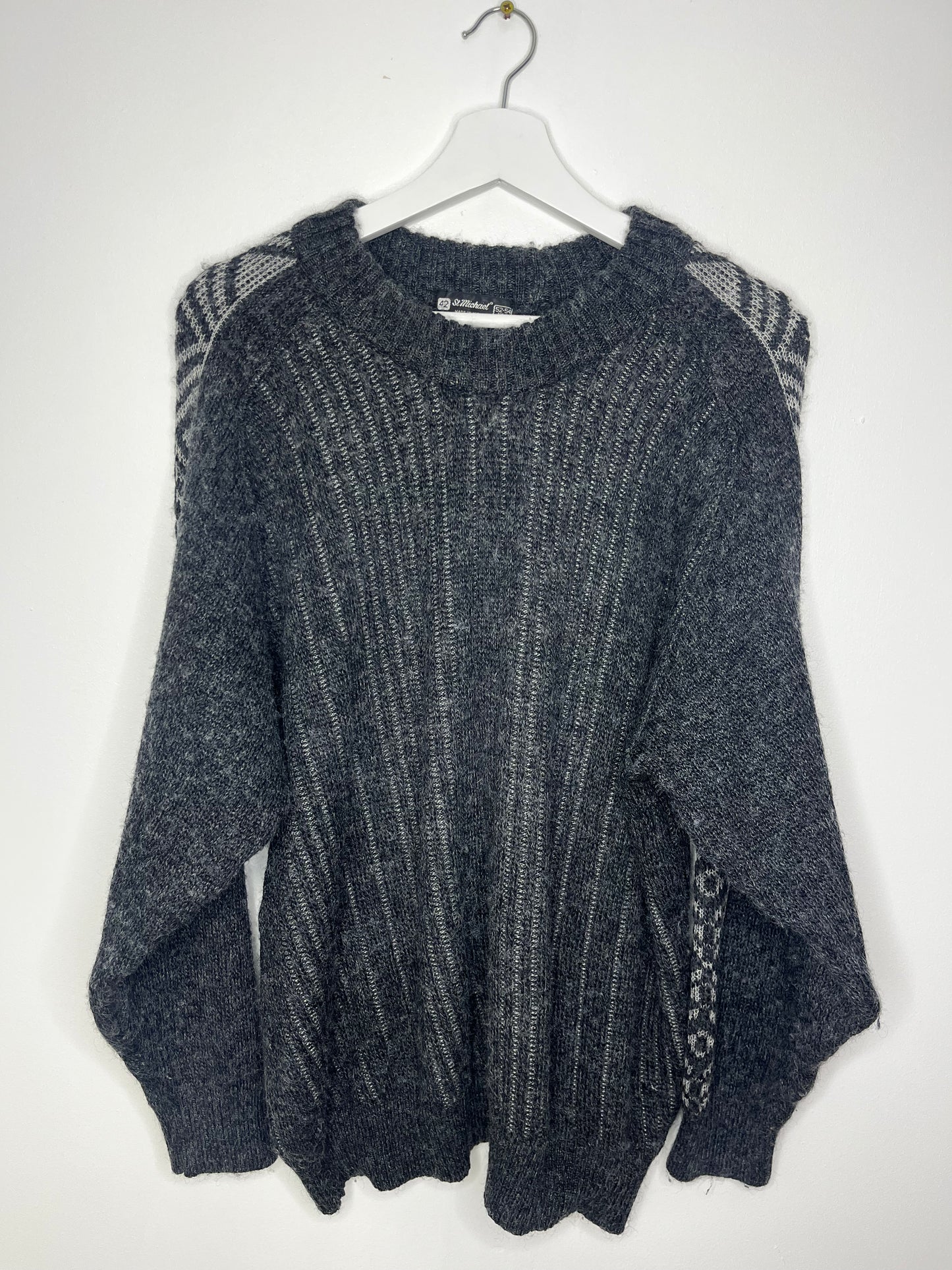 Grey Vintage Cosy Jumper