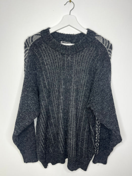 Grey Vintage Cosy Jumper