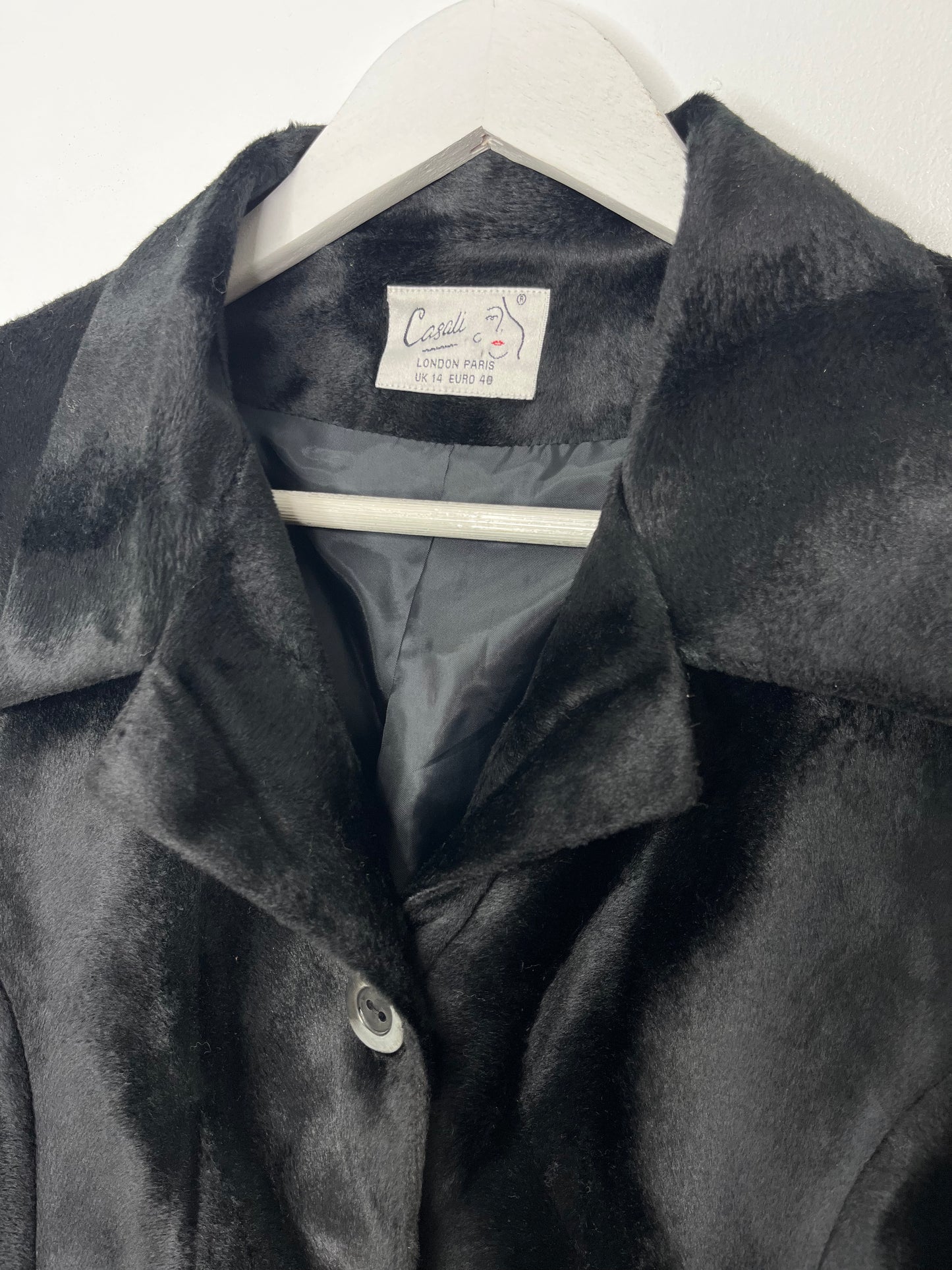 Black Velvet Vintage Blazer Jacket