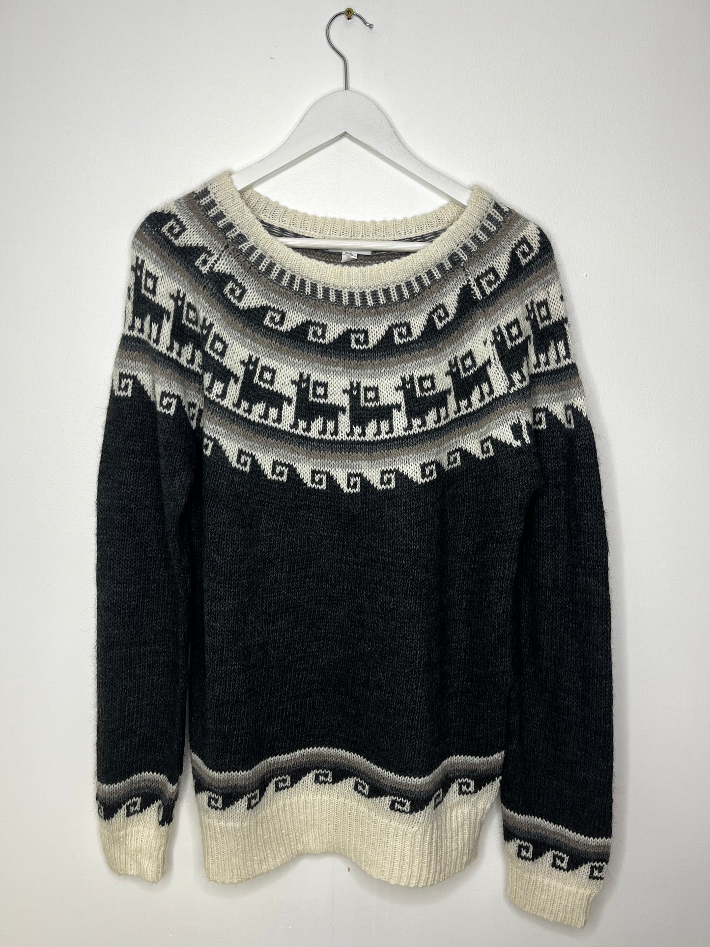 Grey Slouchy Vintage Jumper