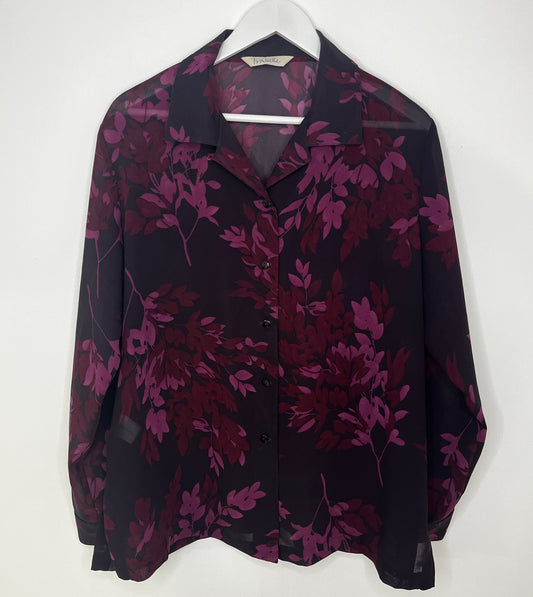 Semi Sheer Purple Blouse