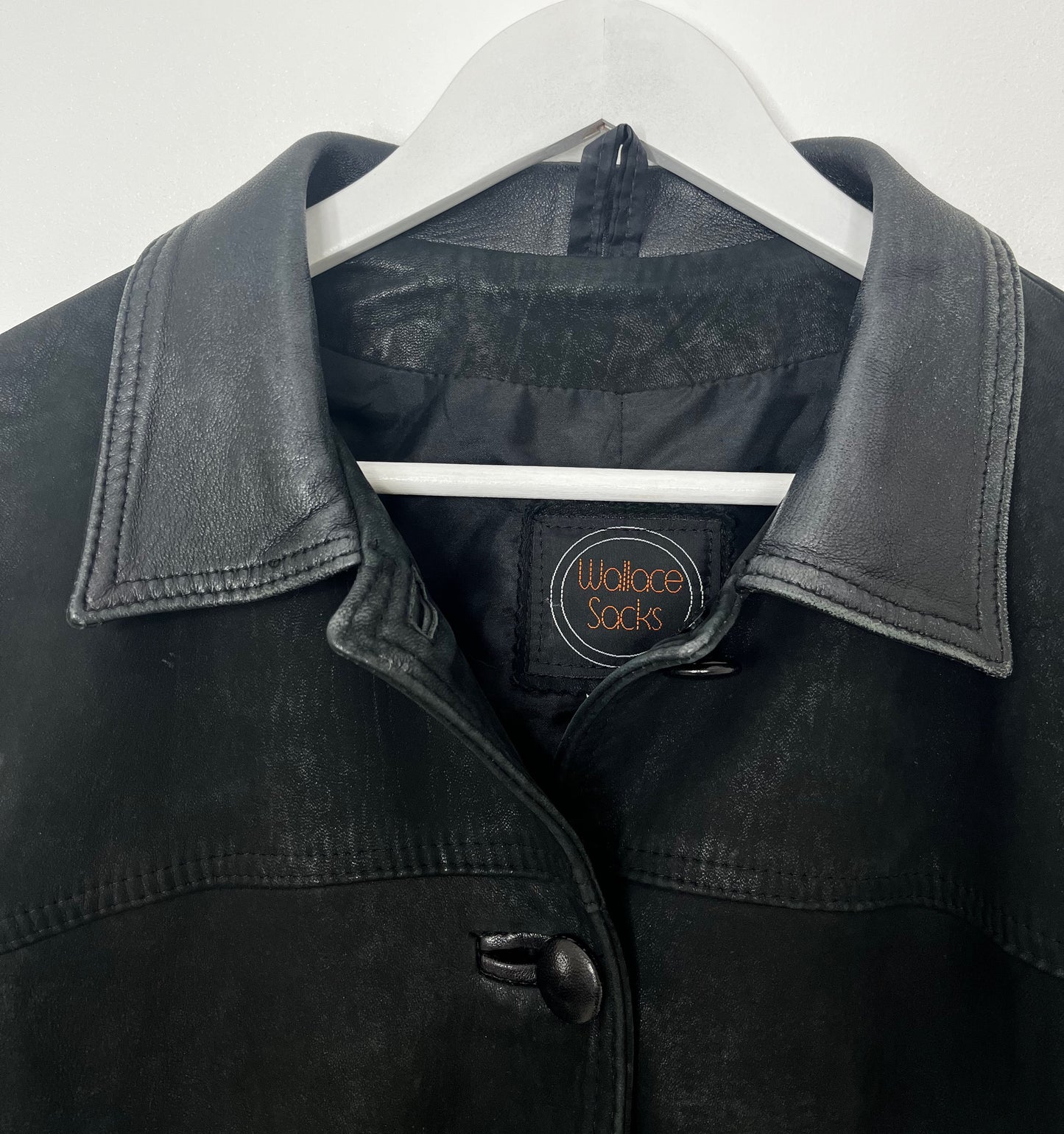 90s Leather Black Jacket