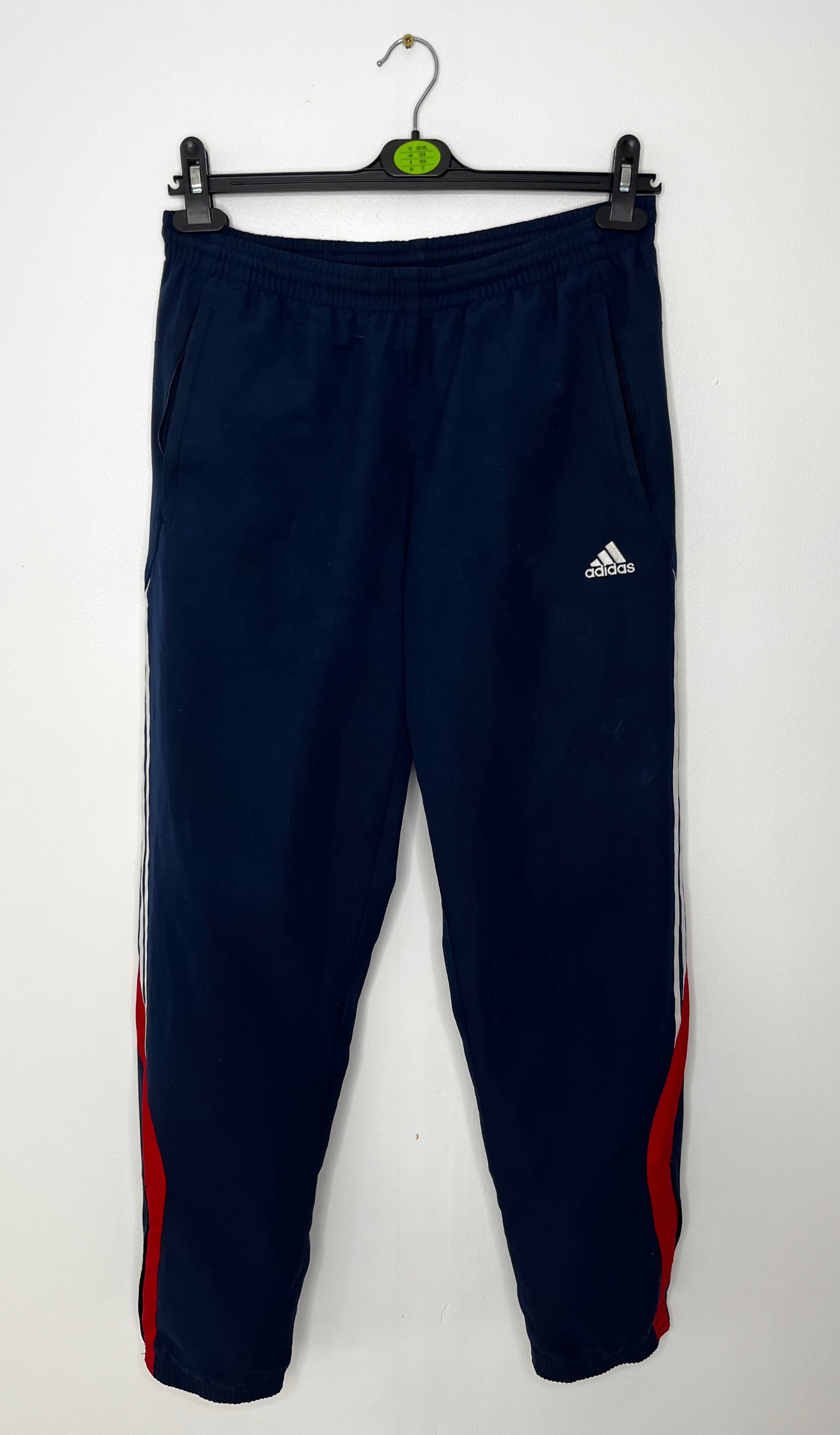 Navy Red Adidas Tracksuit Bottoms
