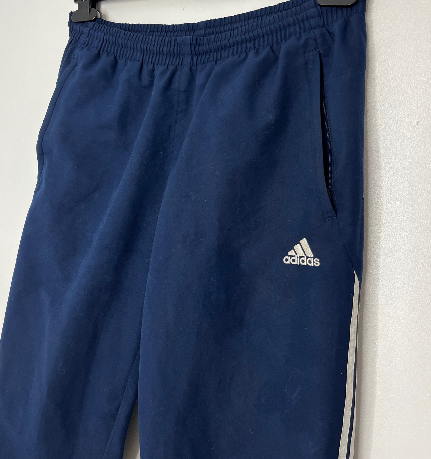Navy Red Adidas Tracksuit Bottoms