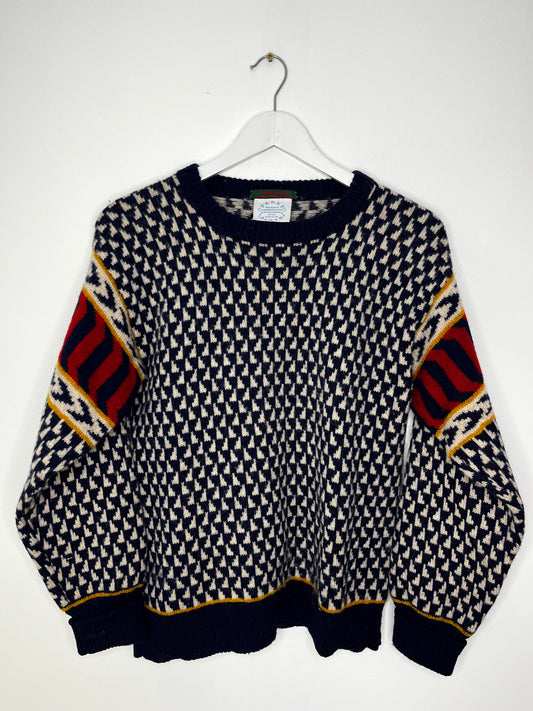 True Vintage Wool Navy Jumper