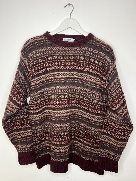 True Vintage Wool Patterned Jumper