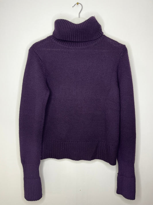 Purple Hobbs Vintage Turtleneck Jumper