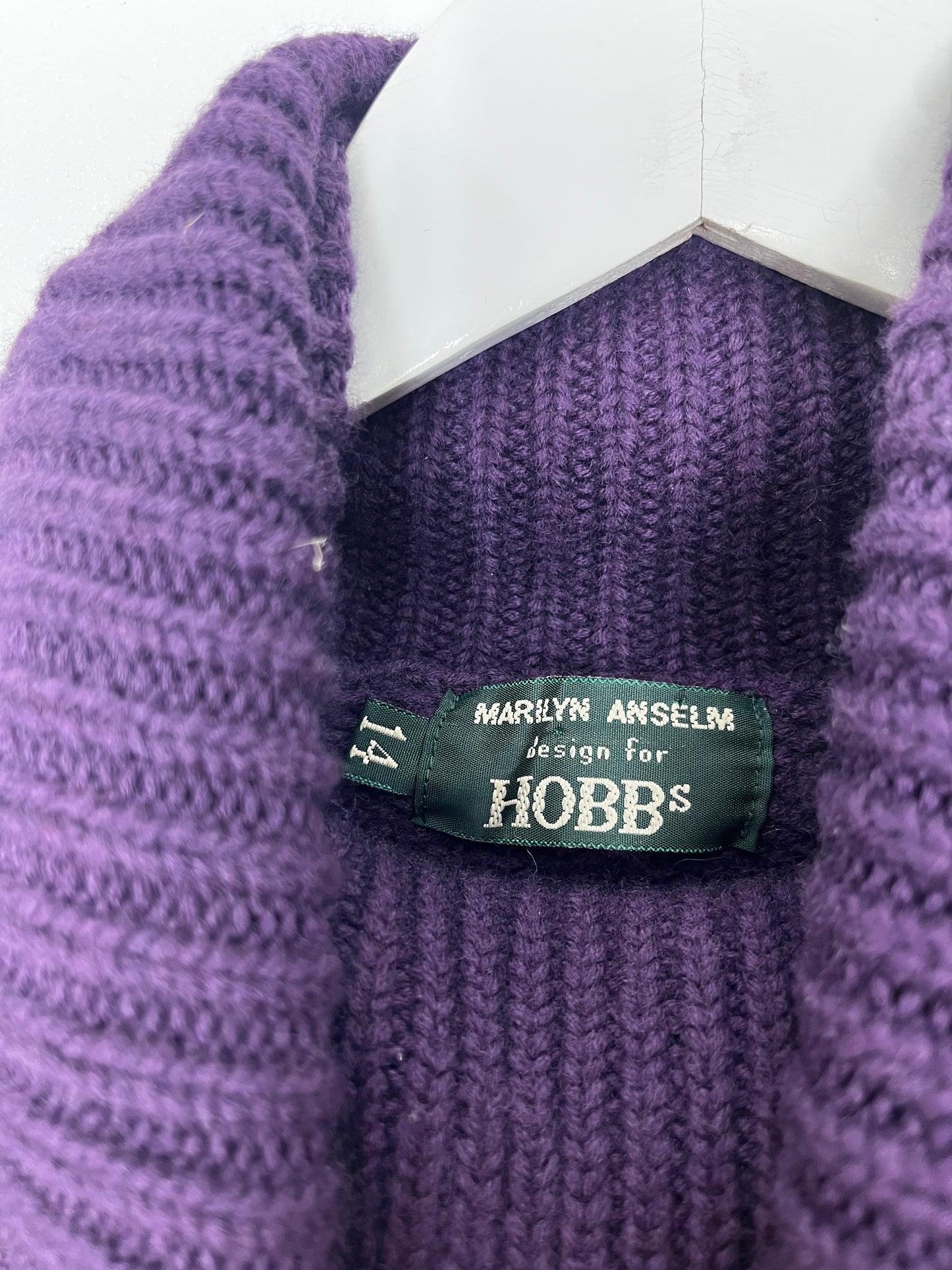 Purple Hobbs Vintage Turtleneck Jumper