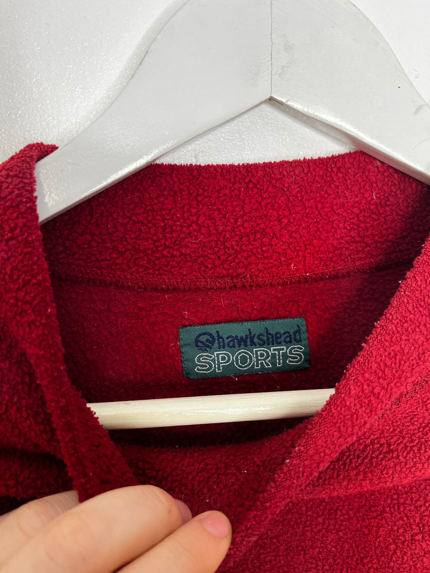 Red Fleece Vintage Jumper