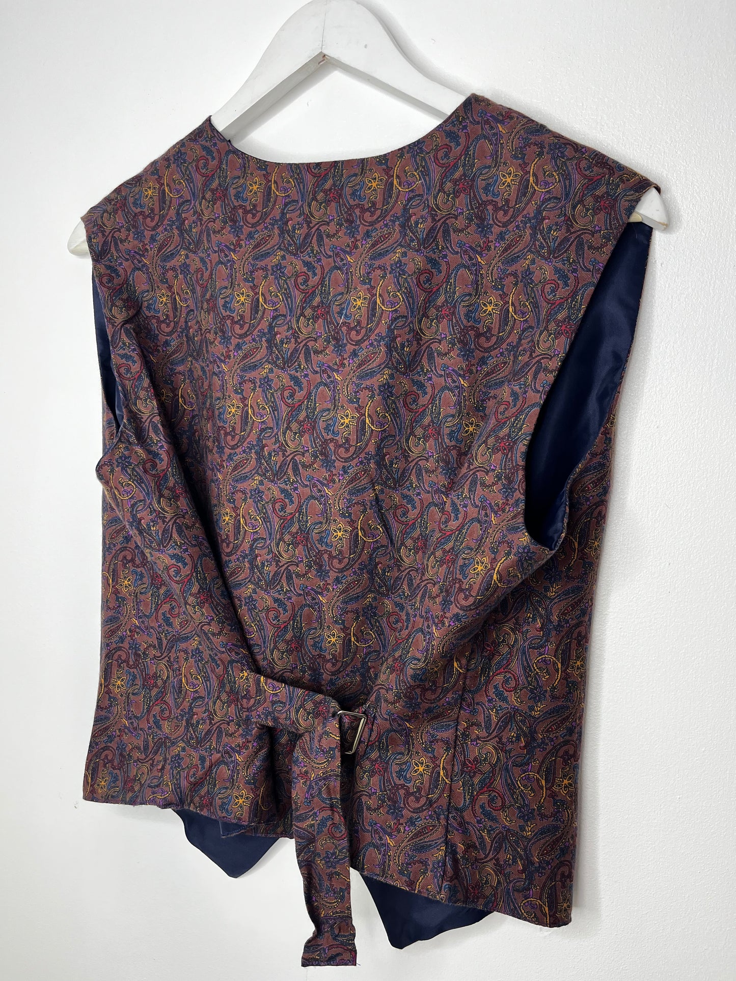 True Vintage Burgundy Paisley Waistcoat