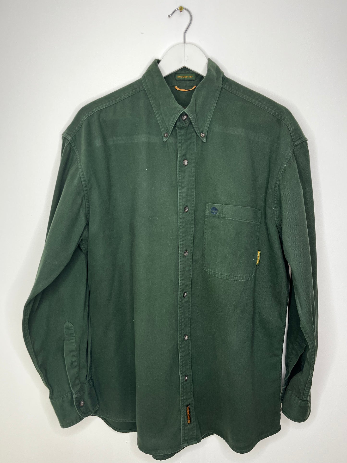 Forest Green Pure Cotton Vintage Timberland Shirt