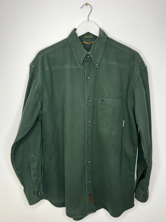 Forest Green Pure Cotton Vintage Timberland Shirt