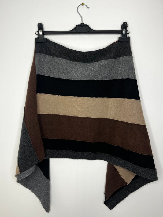 Stripe Vintage Cashmere Poncho