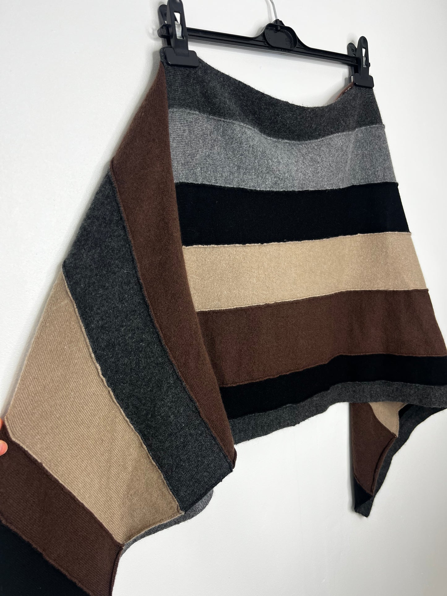 Stripe Vintage Cashmere Poncho