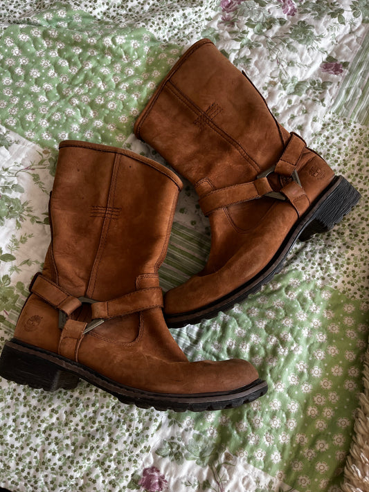 Brown Vintage Timberland Boots