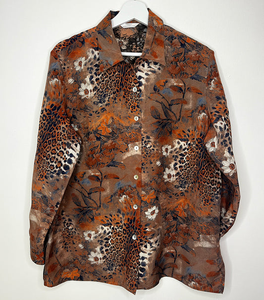 Long Sleeve Multi Pattern Vintage Shirt