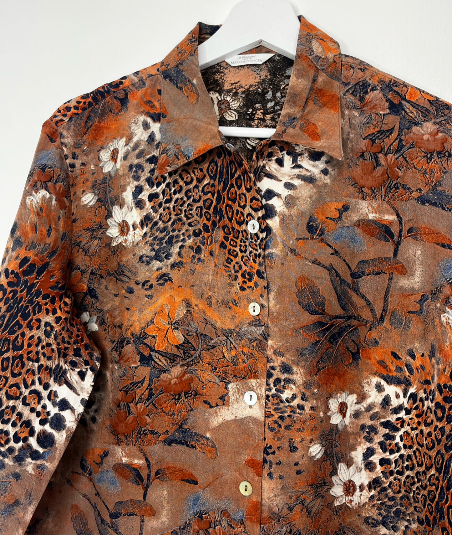Long Sleeve Multi Pattern Vintage Shirt