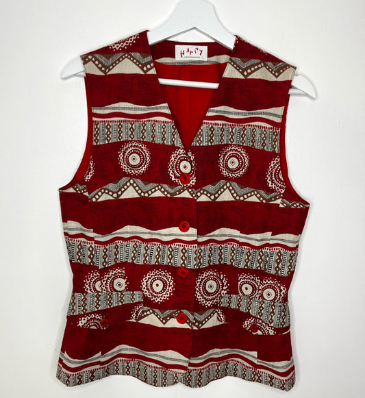 Red Vintage Waistcoat
