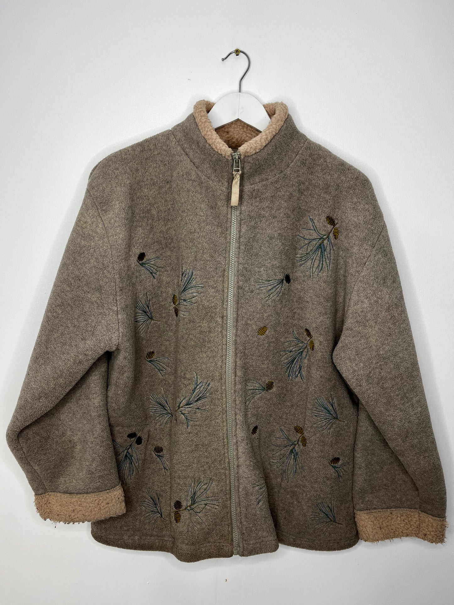 Cosy Vintage Beige Fleece Jacket