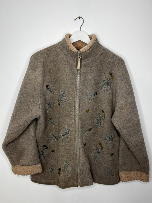 Cosy Vintage Beige Fleece Jacket
