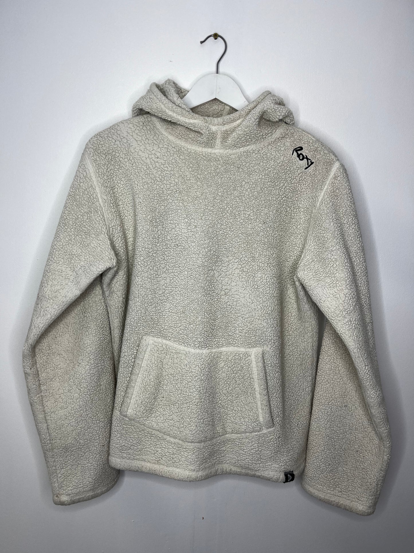 Cream Roxy Hooded Teddy Jumper