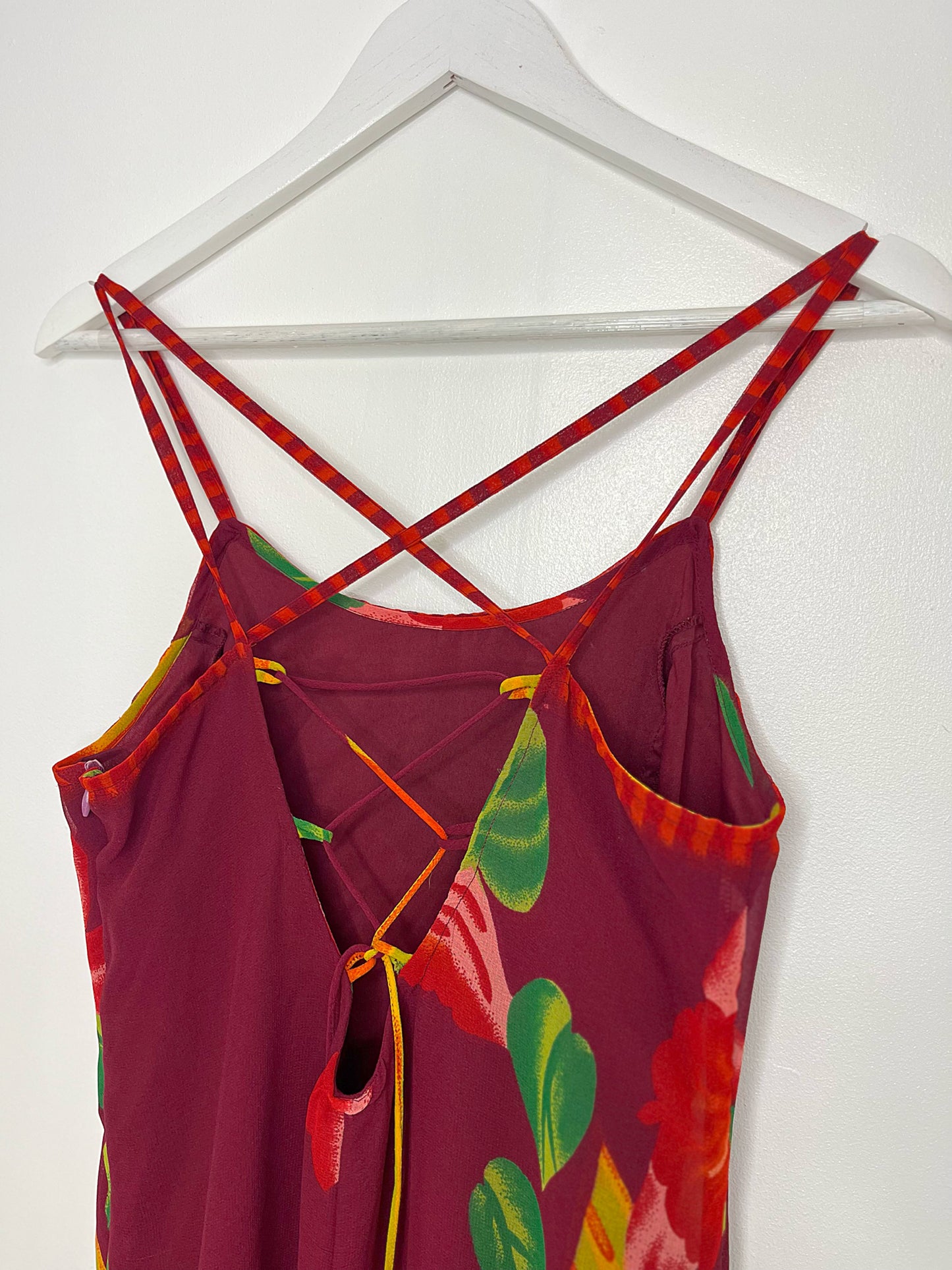 Cross Back Vintage Summer Dress