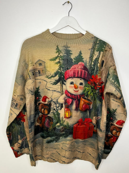 Super Soft Colourful Snowman Jumper