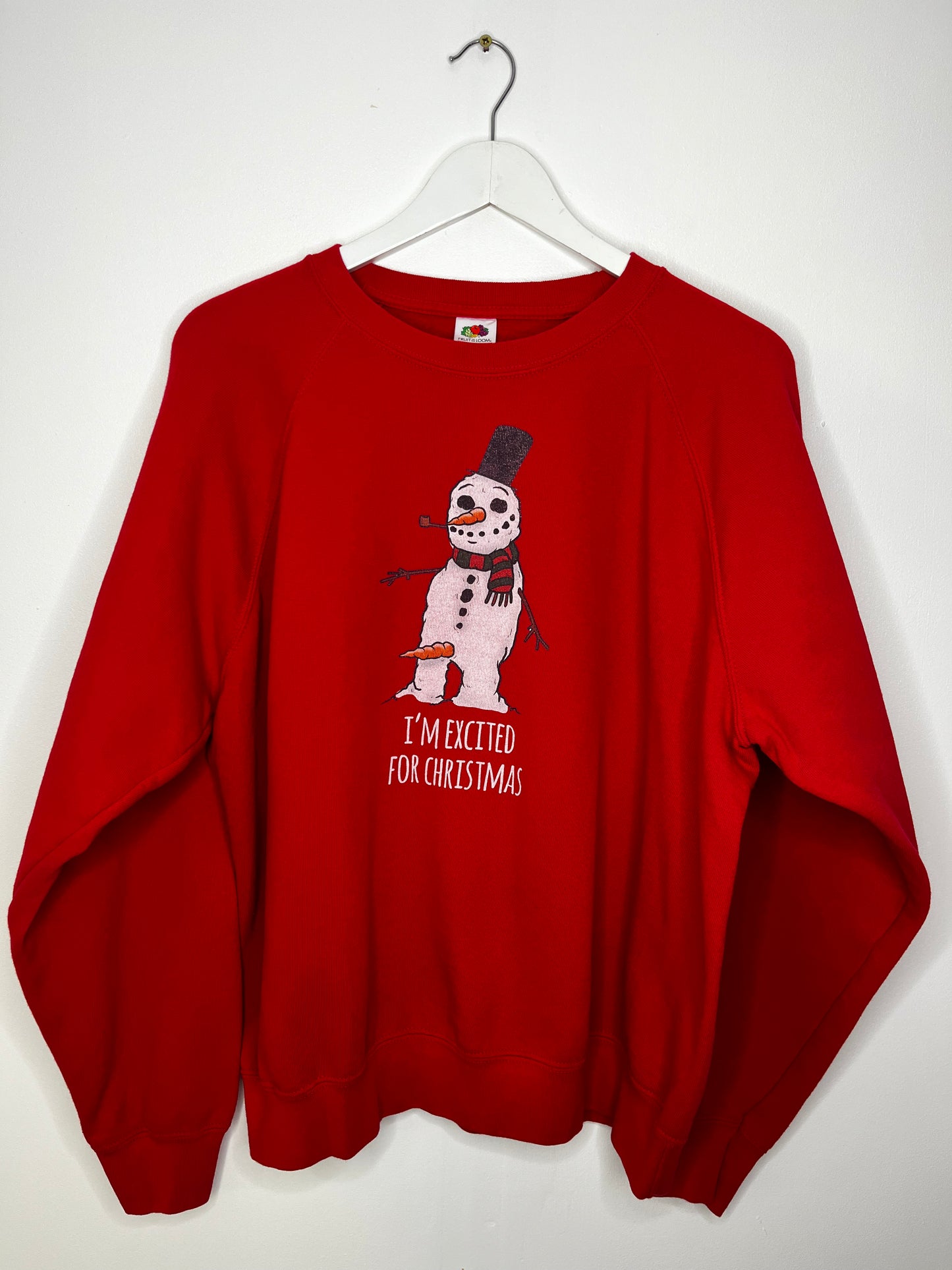 Red Snowman Crew Neck Jumper