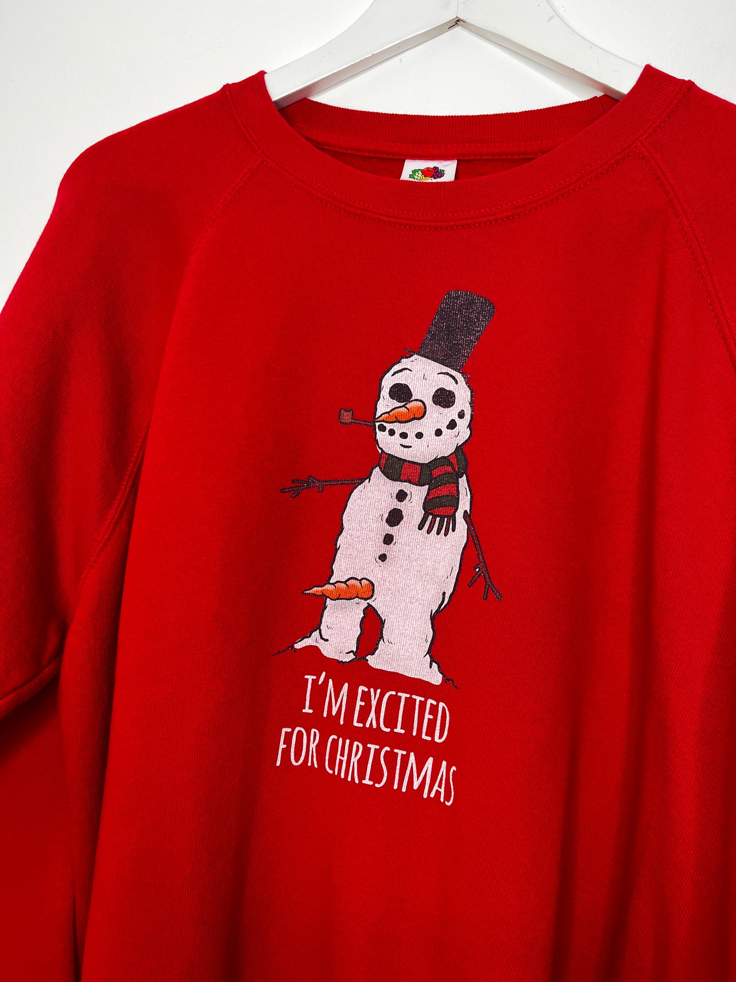 Red Snowman Crew Neck Jumper