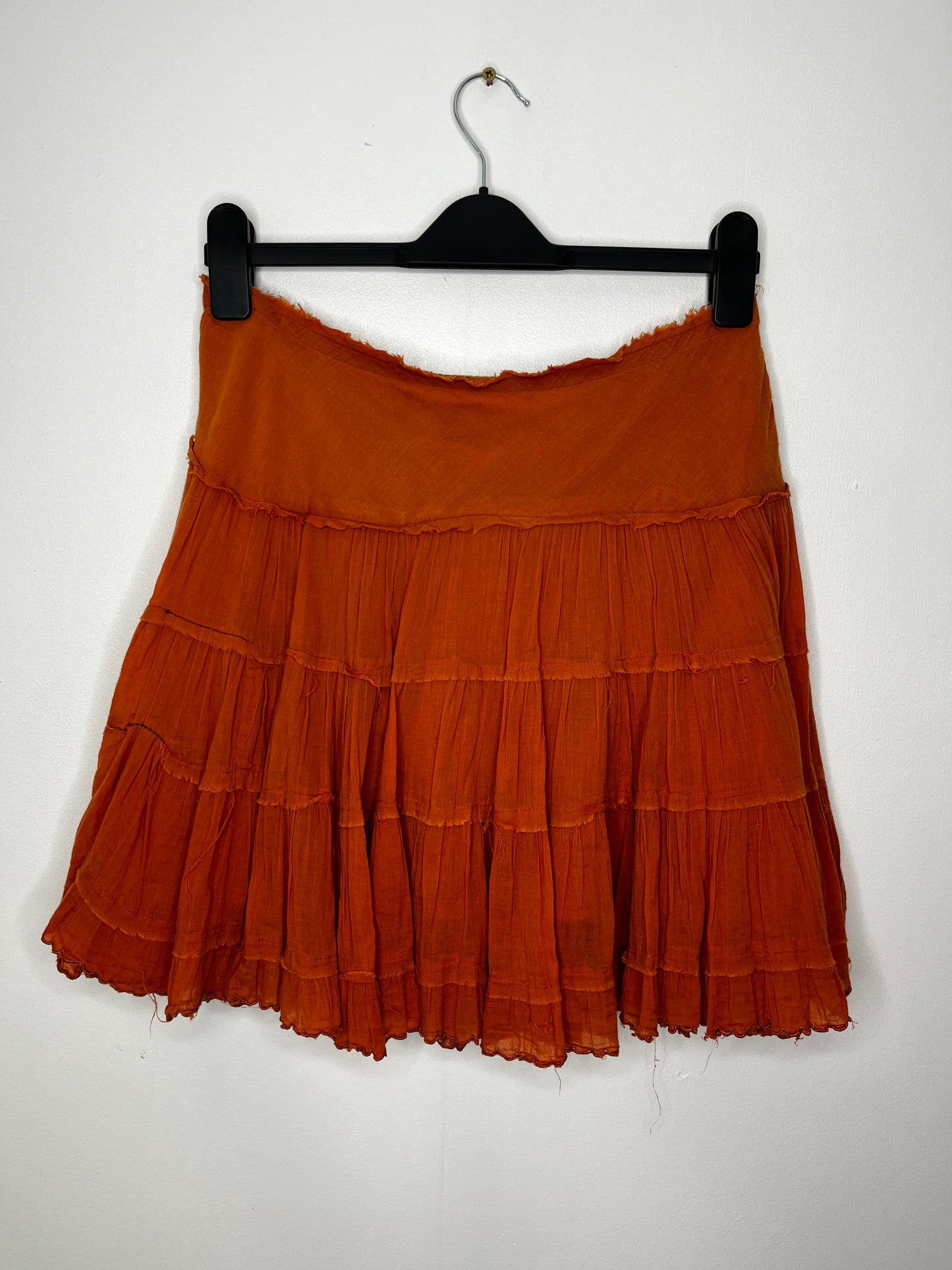Orange Boho Vintage Skirt