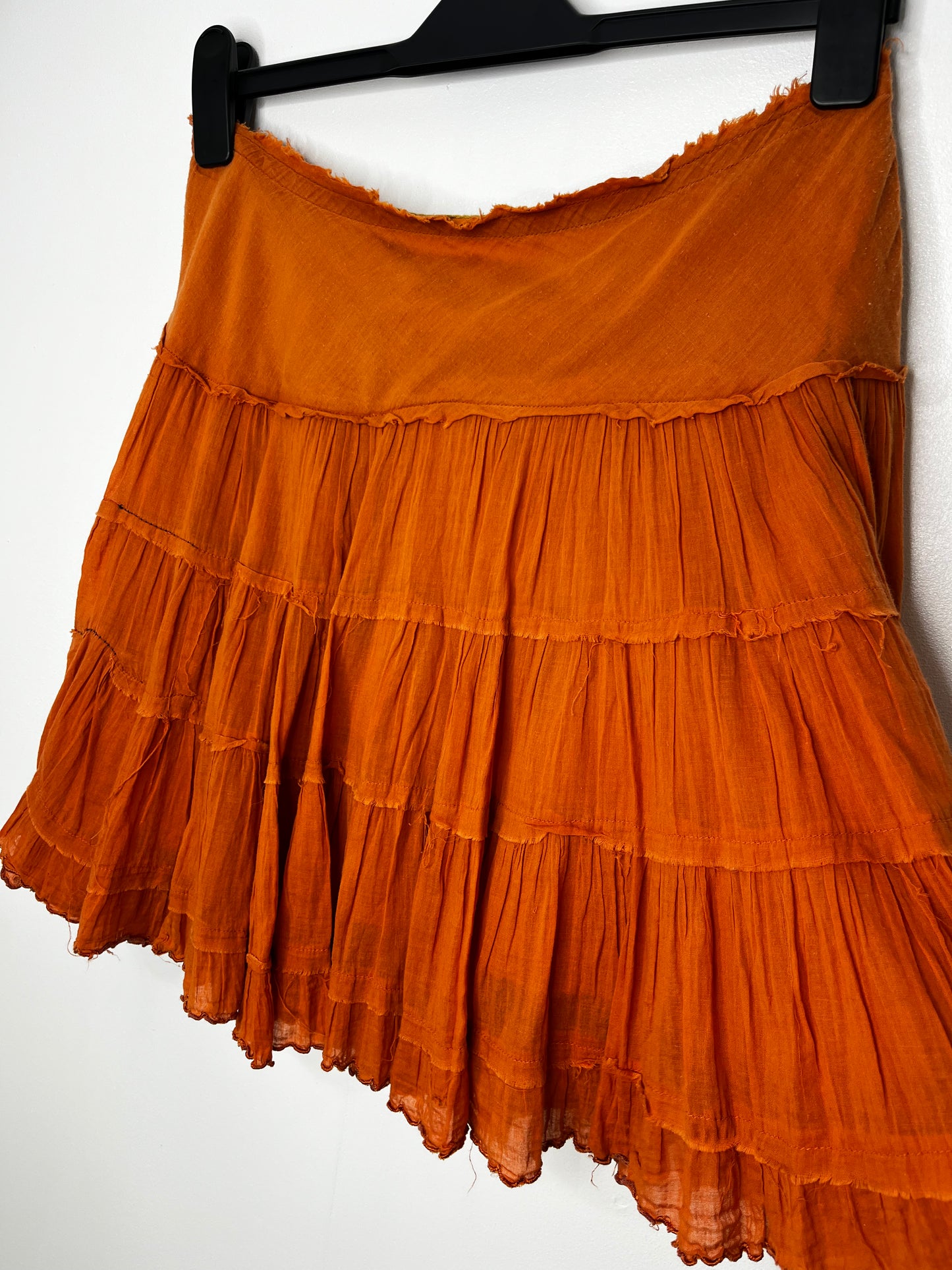 Orange Boho Vintage Skirt