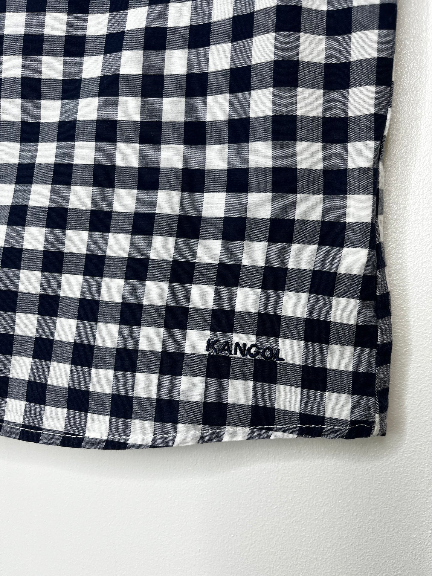Sleeveless Checked Kangol Vintage Blouse