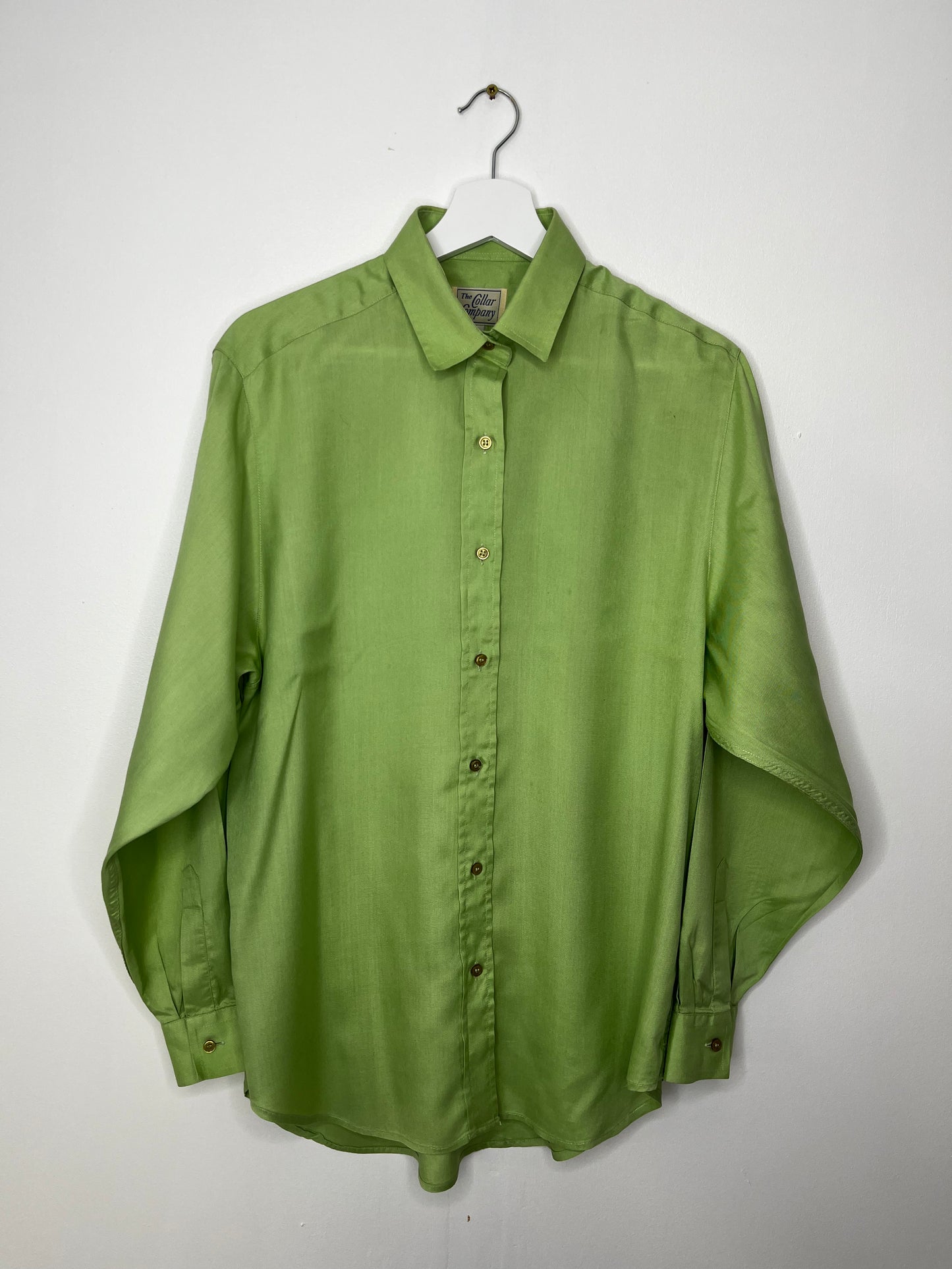 Pure Silk Pistachio Vintage Shirt