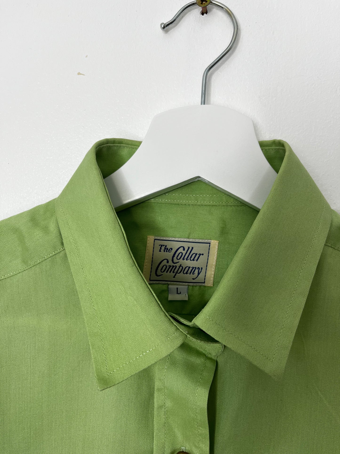 Pure Silk Pistachio Vintage Shirt